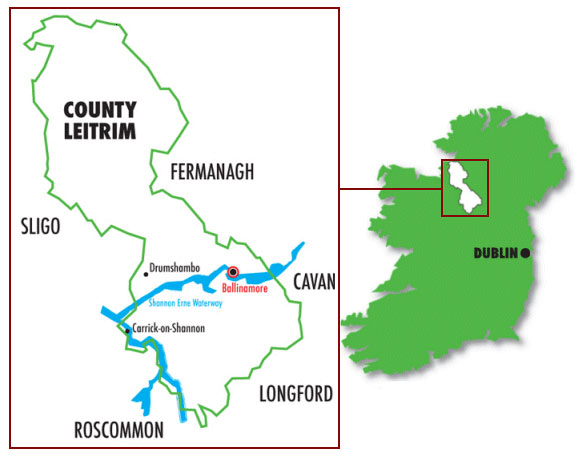 Map of Leitrim